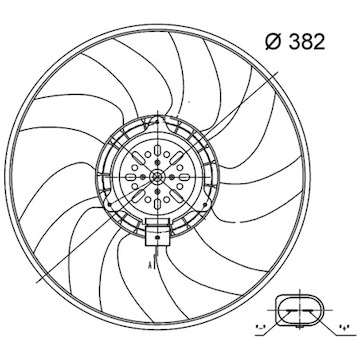 Větrák, chlazení motoru MAHLE ORIGINAL CFF 32 000S
