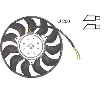 Větrák, chlazení motoru MAHLE ORIGINAL CFF 372 000S