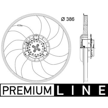 Větrák, chlazení motoru MAHLE ORIGINAL CFF 399 000P