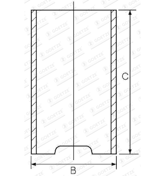 Vložený válec GOETZE ENGINE 14-010830-00