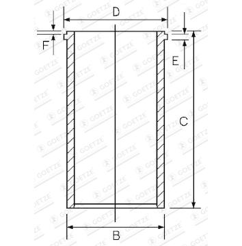 Vložený válec GOETZE ENGINE 14-040040-00