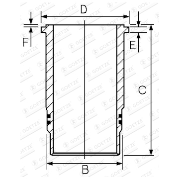 Vložený válec GOETZE ENGINE 14-400510-00