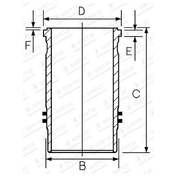 Vložený válec GOETZE ENGINE 14-450250-00