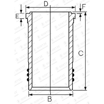Vložený válec GOETZE ENGINE 14-450880-00