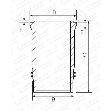 Vložený válec GOETZE ENGINE 14-451030-00