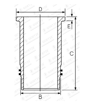 Vložený válec GOETZE ENGINE 14-451040-00