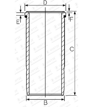 Vložený válec GOETZE ENGINE 14-459350-00