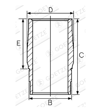 Vložený válec GOETZE ENGINE 14-610010-00