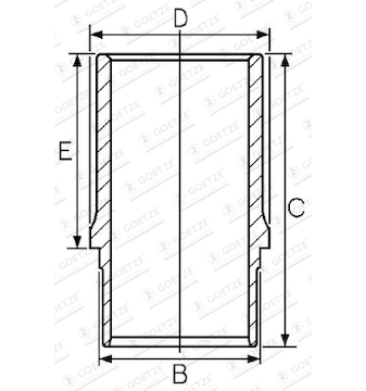 Vložený válec GOETZE ENGINE 14-610020-00