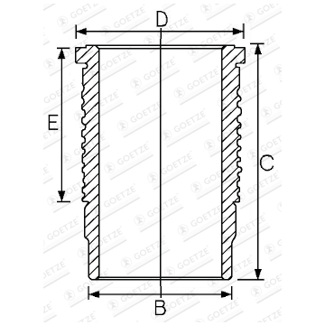 Vložený válec GOETZE ENGINE 14-673190-00