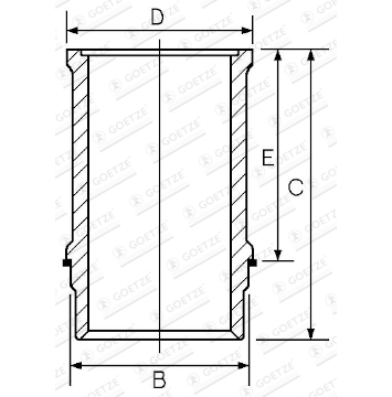 Vložený válec GOETZE ENGINE 14-710010-00