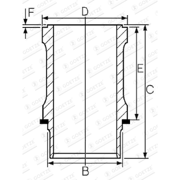 Vložený válec GOETZE ENGINE 15-112800-00
