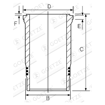 Vložený válec GOETZE ENGINE 15-260050-10