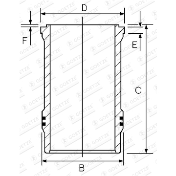 Vložený válec GOETZE ENGINE 15-265960-00
