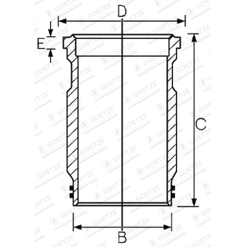 Vložený válec GOETZE ENGINE 15-457590-00
