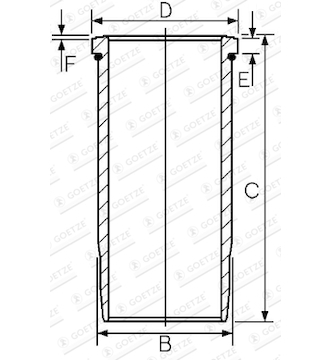 Vložený válec GOETZE ENGINE 15-457600-00