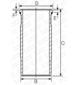 Vložený válec GOETZE ENGINE 15-458900-00