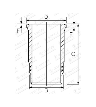 Vložený válec GOETZE ENGINE 15-480230-00