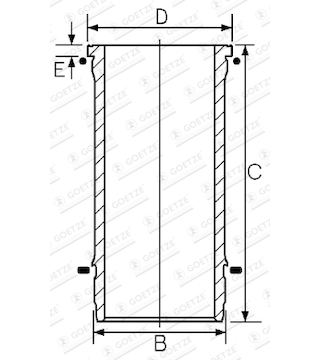 Vložený válec GOETZE ENGINE 15-608890-00