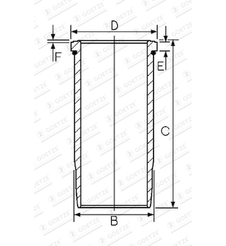 Vložený válec GOETZE ENGINE 15-610060-00