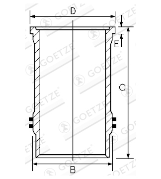 Vložený válec GOETZE ENGINE 15-610060-10