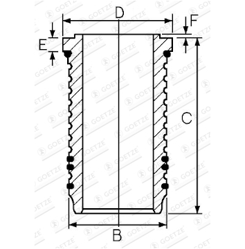 Vložený válec GOETZE ENGINE 15-676420-00