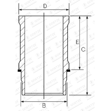 Vložený válec GOETZE ENGINE CH5199200DL STD