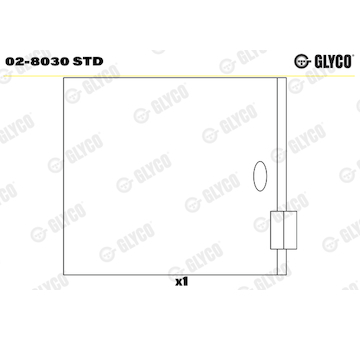 Vložka, vahadlo GLYCO 02-8030 STD