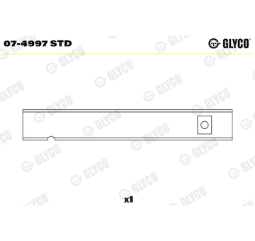 Vložka, vahadlo GLYCO 07-4997 STD