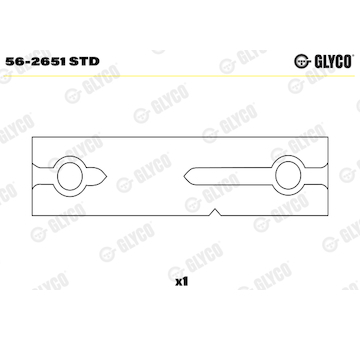 Vložka, vahadlo GLYCO 56-2651 STD