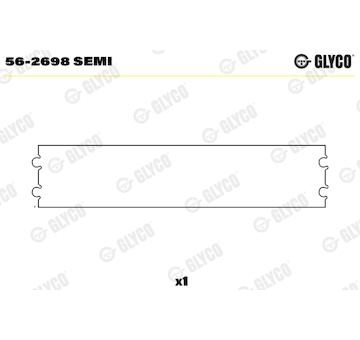 Vložka, vahadlo GLYCO 56-2698 SEMI