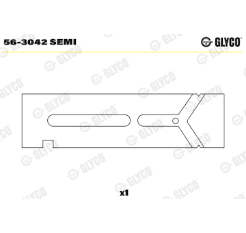 Vložka, vahadlo GLYCO 56-3042 SEMI