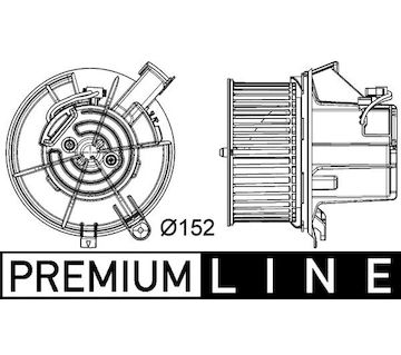 vnitřní ventilátor MAHLE ORIGINAL AB 119 000P