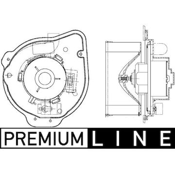 vnitřní ventilátor MAHLE ORIGINAL AB 135 000P