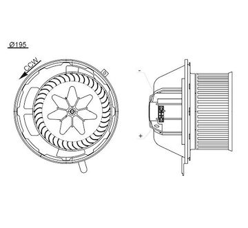 vnitřní ventilátor MAHLE ORIGINAL AB 194 000S