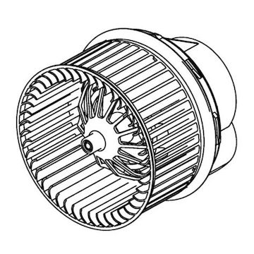 vnitřní ventilátor MAHLE ORIGINAL AB 265 000P