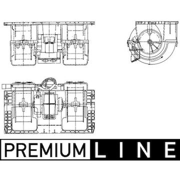 vnitřní ventilátor MAHLE ORIGINAL AB 276 000P