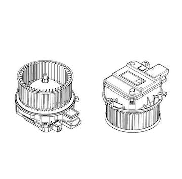 vnitřní ventilátor MAHLE ORIGINAL AB 338 000P