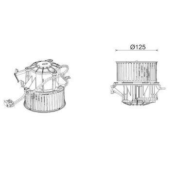vnitřní ventilátor MAHLE ORIGINAL AB 339 000P