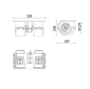 vnitřní ventilátor MAHLE ORIGINAL AB 350 000P