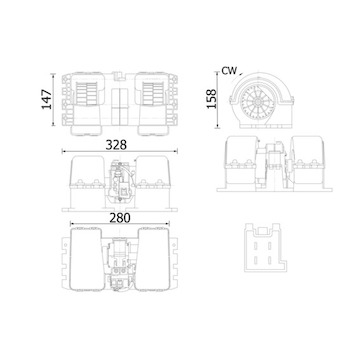 vnitřní ventilátor MAHLE ORIGINAL AB 38 000S