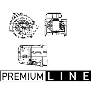 vnitřní ventilátor MAHLE ORIGINAL AB 62 000P