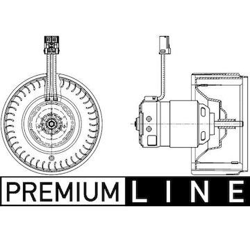 vnitřní ventilátor MAHLE ORIGINAL AB 71 000P