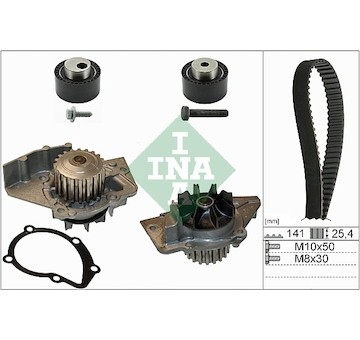 Vodní pumpa + sada ozubeného řemene INA 530 0111 30