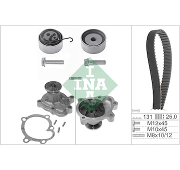 Vodní pumpa + sada ozubeného řemene INA 530 0338 30