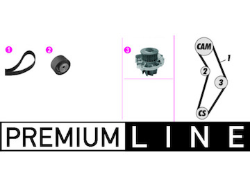 Vodní pumpa + sada ozubeného řemene MAHLE ORIGINAL CPK 129 000P