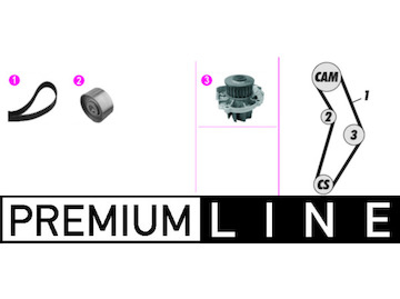 Vodní pumpa + sada ozubeného řemene MAHLE ORIGINAL CPK 133 000P