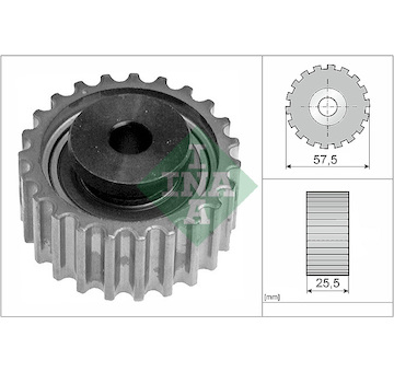 Vratná/vodicí kladka, ozubený řemen INA 532 0387 20