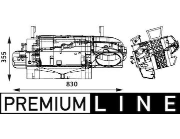 Výměník tepla, vnitřní vytápění MAHLE ORIGINAL AH 172 000P