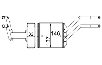 Výměník tepla, vnitřní vytápění MAHLE ORIGINAL AH 226 000S